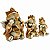 Trio de Ganesha Nada Vejo, Nada Falo, Nada Ouço 8cm - Bege - Imagem 2