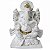 Estátua Ganesha 11cm - Branco - Imagem 1