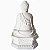 Estátua Buda Branco com Dourado 28cm - Imagem 4