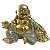 Estátua Buda Sorridente da Riqueza Dourado 8cm - Opção C - Imagem 1