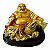 Estátua Buda da Alegria Sentado Dourado 7cm - Imagem 1