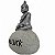 Estátua Buda Na Rocha Good Luck P 7cm - Prata - Imagem 2
