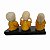 Trio de Budas na Base 15cm - Nada Vejo, Falo, Ouço - Amarelo - Imagem 2