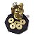 Buda Riqueza com Moedas Feng Shui P 6,5cm - Imagem 4