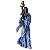 Estátua Mago Merlin com Cajado 28cm - Azul - Imagem 1