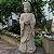 Buda Tibetano de Concreto para Jardim 85cm - Cinza - Imagem 1