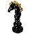 Peça de Xadrez Decorativa Cavalo Preto 26cm - Imagem 1