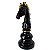 Peça de Xadrez Decorativa Cavalo Preto 26cm - Imagem 2