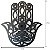 Mão Hamsa com Olho Grego de Parede em MDF 23cm - Branco - Imagem 2