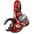 Estátua Deusa Gaia Mãe Terra Triluna Wicca Bronze 13cm - Vermelho com Dourado - Imagem 2