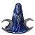 Estátua Deusa Gaia Mãe Terra Triluna Wicca 13cm - Azul - Imagem 4