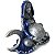 Estátua Deusa Gaia Mãe Terra Triluna Wicca 13cm - Azul - Imagem 2