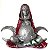 Estátua Deusa Gaia Mãe Terra Triluna Wicca 13cm - Vermelho - Imagem 1