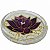 Incensário Redondo Mandala Flor de Lotus 10cm - Imagem 1