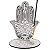 Incensário Mão Hamsa em MDF 13cm - Branco - Imagem 1