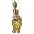 Estátua Buda Tibetano com Elefante Dourado 27cm - Imagem 3