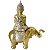 Estátua Buda Tibetano com Elefante Dourado 27cm - Imagem 4