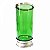 Castiçal Copo Porta Vela em Vidro 18cm - Verde - Imagem 1