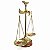 Balança em Bronze e Madrepélora Decorativa 20cm - Imagem 2