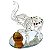 Elefante Indiano da Sorte de Cristal 14cm - Importado - Imagem 1