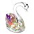 Cisne de Cristal Luxo 8cm - Importado - Imagem 1