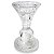 Castiçal em Cristal de Vidro 10,5cm - Importado - Imagem 1