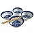 Kit 4 Tigelas de Porcelana com Hashi de Madeira - Imagem 1
