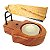 Incensário de Madeira Queimador de Palo Santo 9cm - Mão Hamsa - Imagem 1