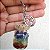 Chaveiro com Cristais dos 7 Chakras - 3,5cm - Imagem 2
