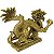 Dragão Chinês Dourado com Esfera 22cm - Imagem 3