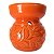 Recho Aromatizador Vaso com Folhas e Vela 8cm - Laranja - Imagem 1