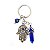 Chaveiro Mão Hamsa com Cristal e Olho Grego 9cm - Cores Sortidas - Imagem 5