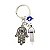 Chaveiro Mão Hamsa com Cristal e Olho Grego 9cm - Cores Sortidas - Imagem 8
