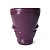 Incensário Vaso Mini Caveira Mexicana 6cm - Roxo - Imagem 3
