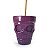 Incensário Vaso Mini Caveira Mexicana 6cm - Roxo - Imagem 1