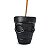 Incensário Vaso Mini Caveira Mexicana 6cm - Preto - Imagem 1
