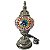 Abajur Turco Mesclado Colorido Bivolt 29cm - Luminária de Mosaico - Imagem 1
