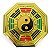 Baguá Feng Shui Dourado 17cm - Yin Yang - Imagem 1