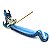 Incensário Canoa Dragão Celestial 32cm - Azul - Imagem 1