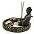 Jardim Zen Feng Shui Buda com Flor de Lótus 19cm - Incensário e Porta Vela - Imagem 4