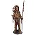 Índio Cacique Norte Americano com Lança e Cachimbo 97cm - Estátua de Luxo Premium - Imagem 1