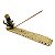 Incensário Canoa Ganesha da Fortuna 24cm - Dourado - Imagem 1