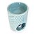 Recho Aromatizador em Cerâmica Listrado 12cm - Azul Claro - Imagem 2