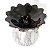 Recho Aromatizador em Cerâmica Vaso 11,5cm - Preto e Branco - Imagem 3