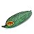 Incensário Canoa Folha: Natureza e Harmonia 22,5cm - Verde - Imagem 3