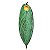 Incensário Canoa Folha: Natureza e Harmonia 22,5cm - Verde - Imagem 2