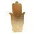 Incensário Mão Hamsa Dourado com Buda e 7 Chakras 15cm - Imagem 4