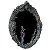 Espelho Negro Deusa Tríplice Wicca 44cm - Imagem 1