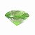 Diamante em Cristal de Vidro 5cm - Verde Claro: Otimismo - Imagem 1