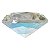 Diamante em Cristal de Vidro 8cm - Boreal: Inspiração e Divindade - Imagem 1